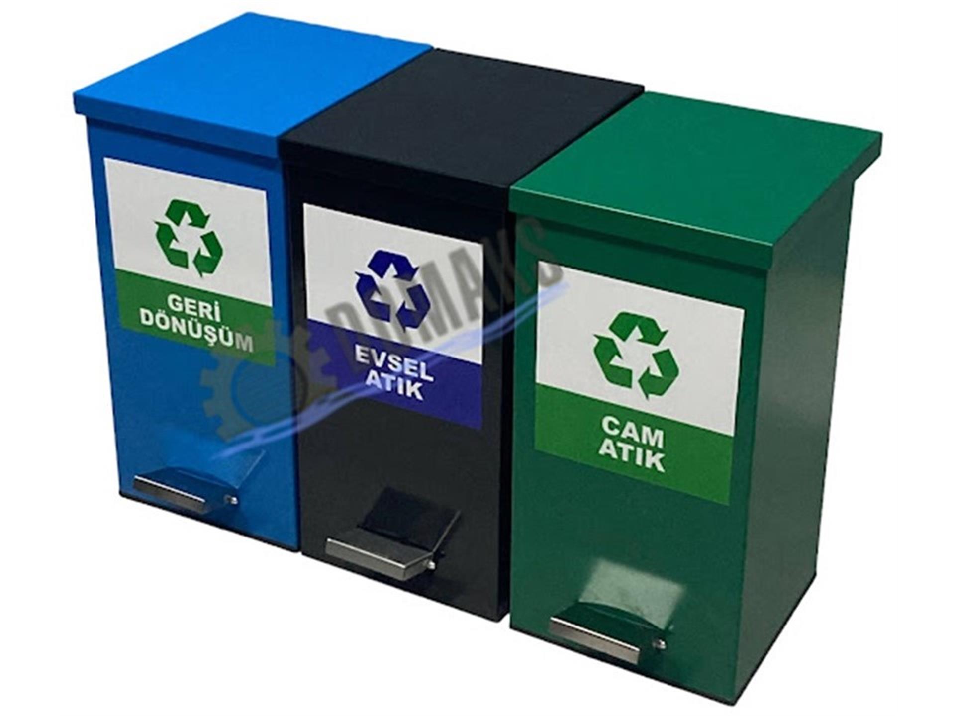 GERİ DÖNÜŞÜM KUTUSU PEDALLI   3290 SERİ