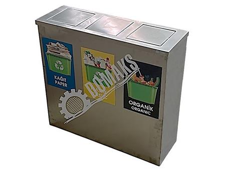 GERİ DÖNÜŞÜM KUTUSU DÖNER  KAPAKLI  İÇ KOVALI   4185  SERİ