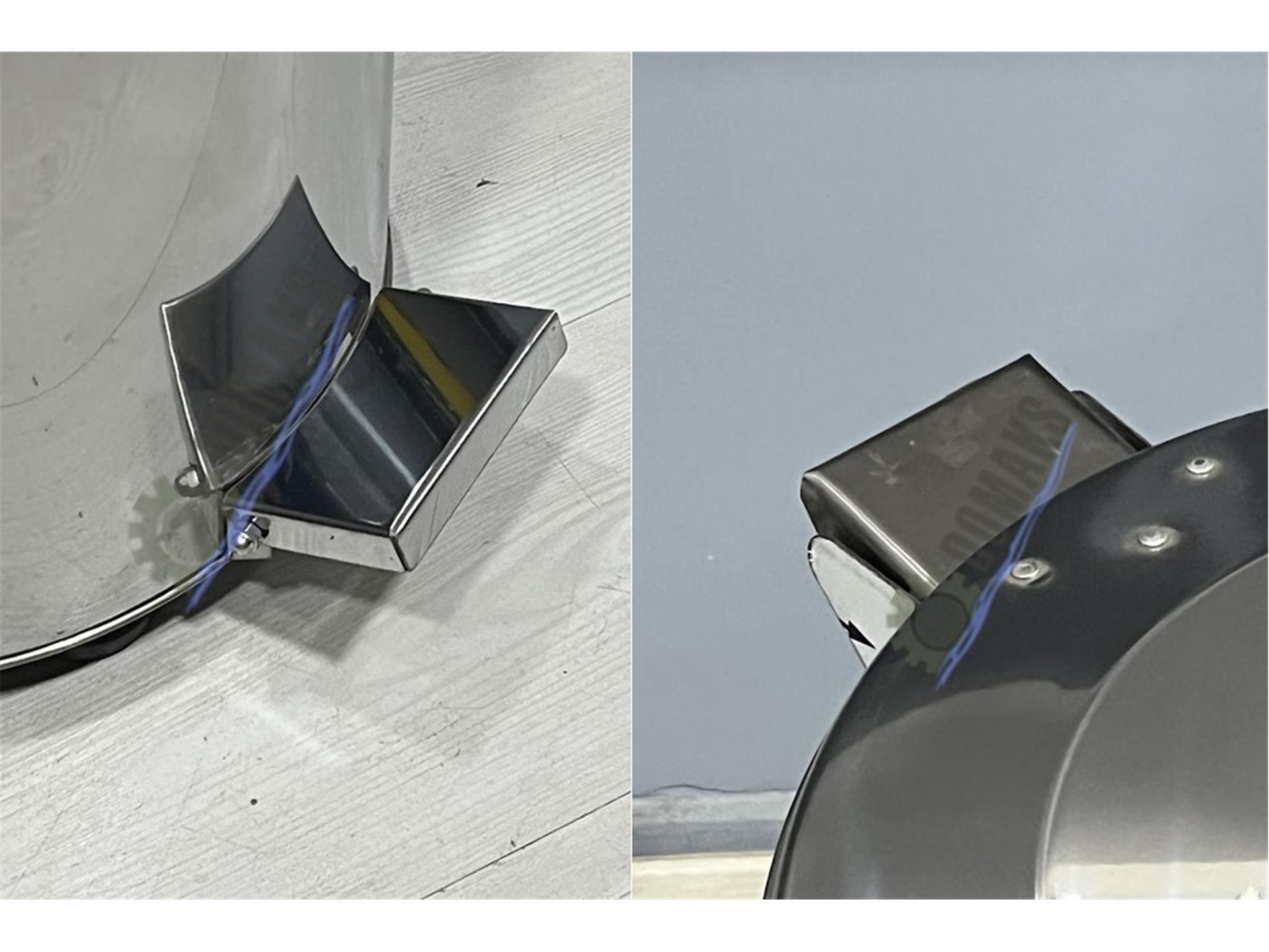 INDUSTRIAL PEDAL WASTE BIN WITH PLASTIC INNER BUCKET 0180 SERIES