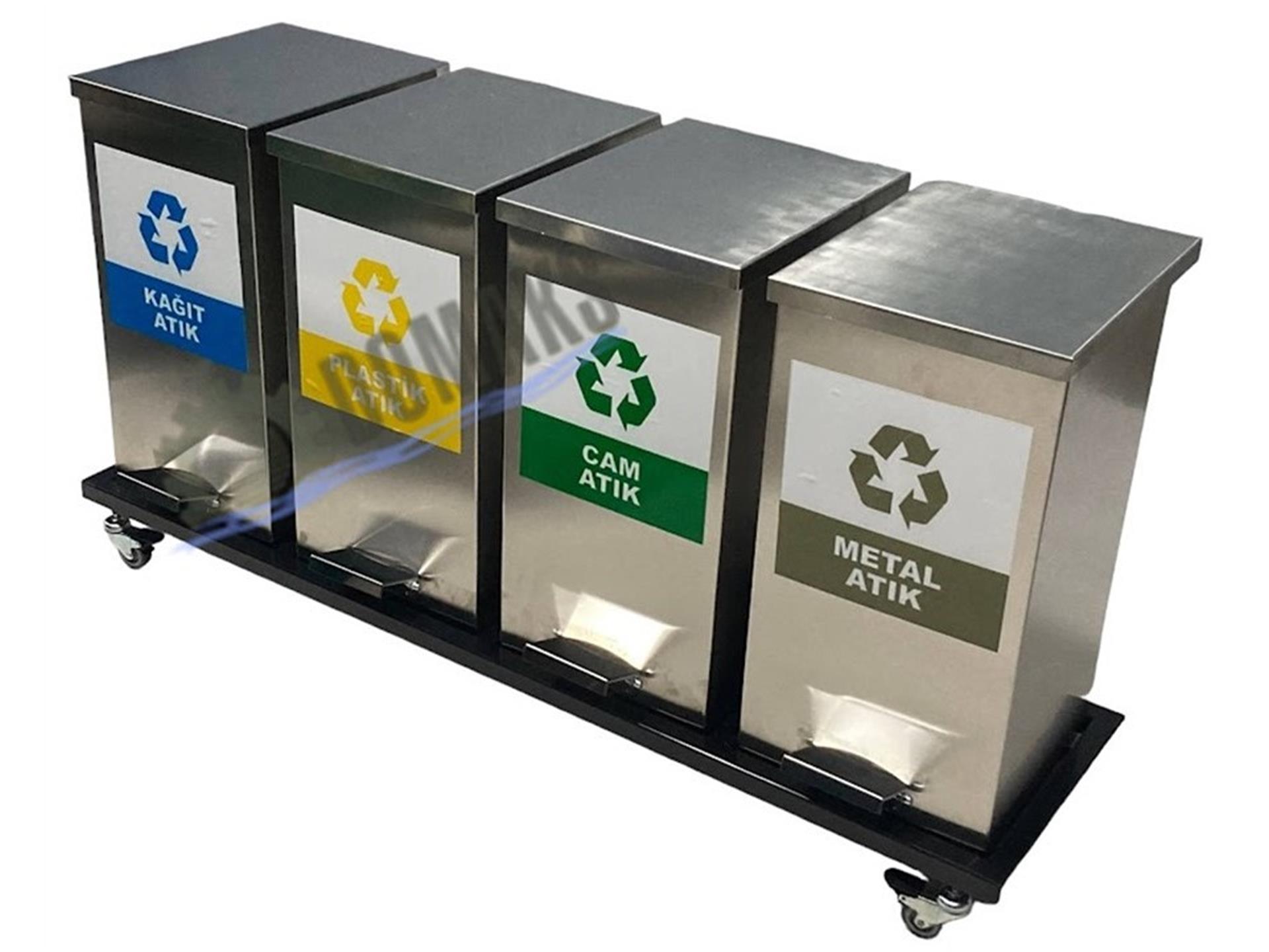 GERİ DÖNÜŞÜM KUTUSU  PEDALLI KASALI  3120 SERİ