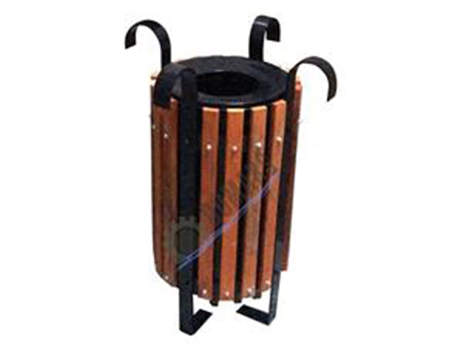 صندوق نفايات الحديقة والحديقة الخشبي 1552 سلسلة