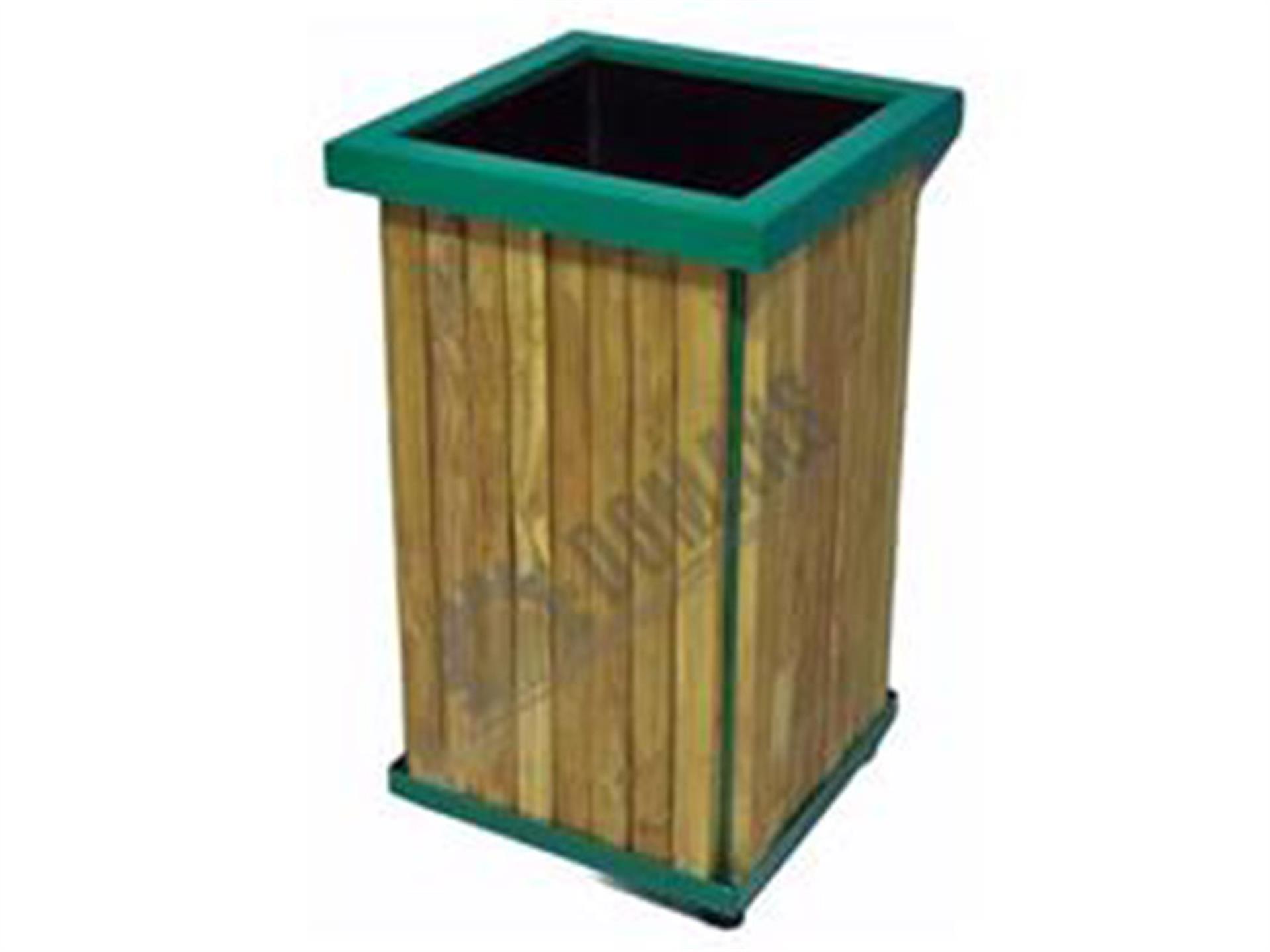 صناديق قمامة الحدائق ، موديل خشبي 1554 سلسلة