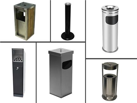 KÜLLÜKLÜ ÇÖP KOVALARI      İZMARİTLİKLER