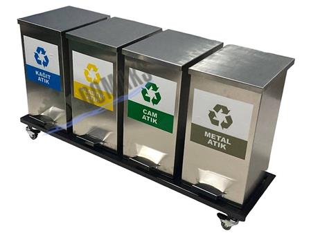 GERİ DÖNÜŞÜM KUTUSU  PEDALLI KASALI  3120 SERİ